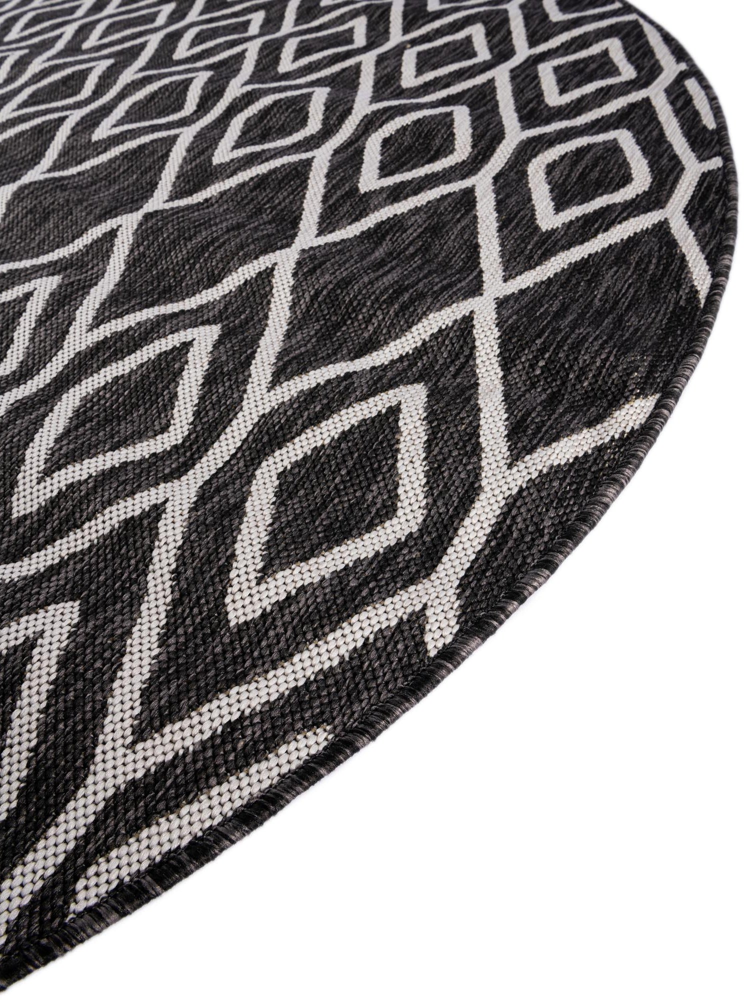 Charcoal Gray 7' 10 x 10' Jill Zarin Outdoor Oval Area Rug Weather Resistant for Patio, Deck, Terrace, Balcony, Porch Durable 100% Polypropylene Carpet for Outside for Sale at Rug Engine