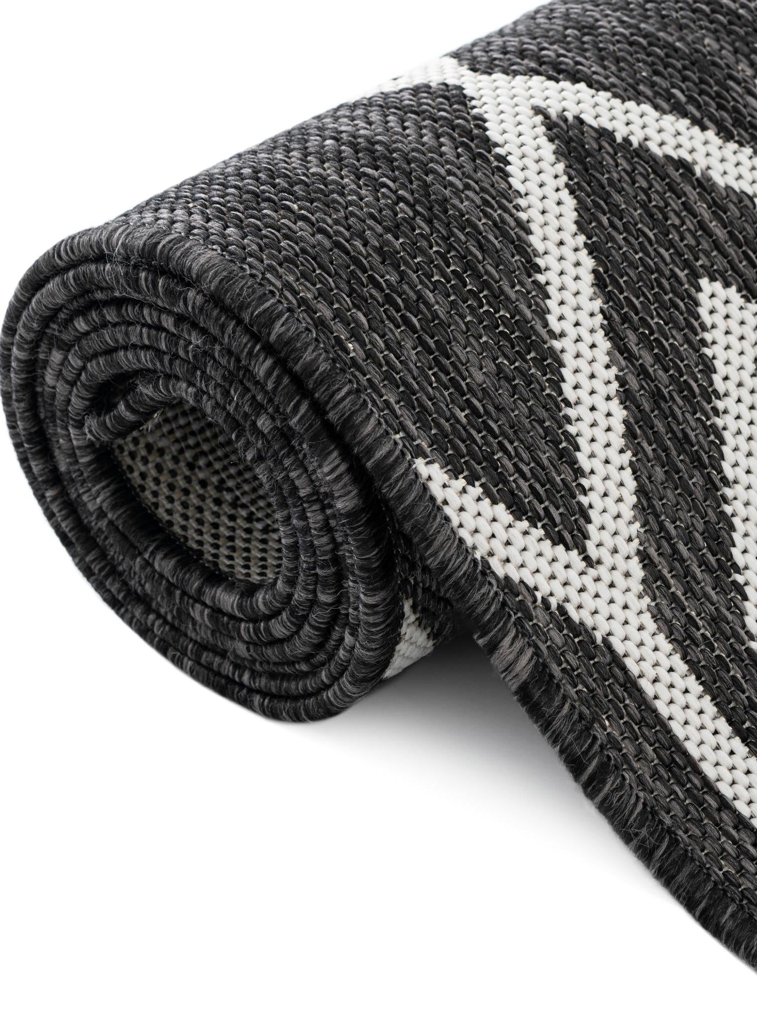 Charcoal Gray 7' 10 x 10' Jill Zarin Outdoor Oval Area Rug Weather Resistant for Patio, Deck, Terrace, Balcony, Porch Durable 100% Polypropylene Carpet for Outside for Sale at Rug Engine