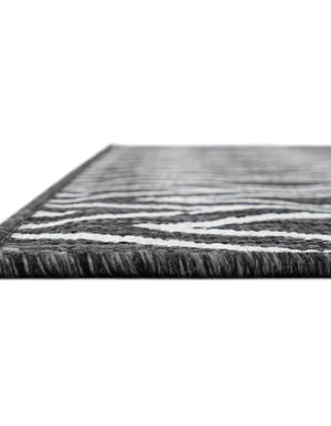 Charcoal Gray 2' x 8' Jill Zarin Outdoor Runner Rug