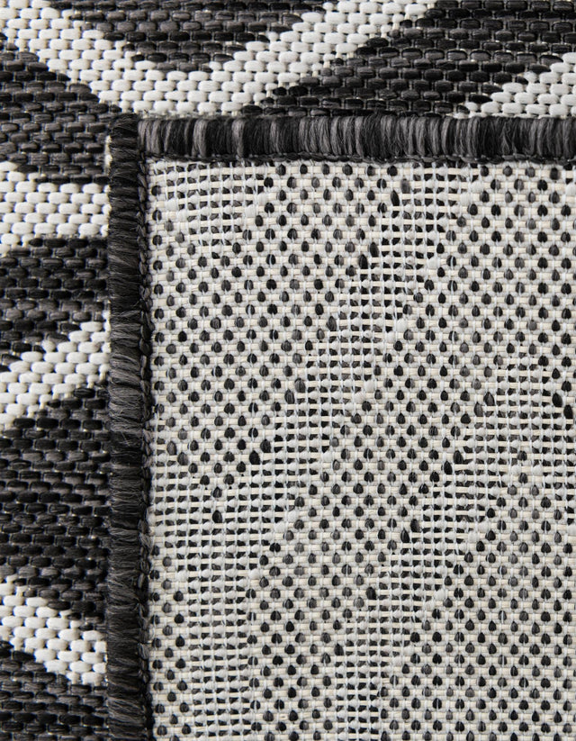Charcoal Gray 2' x 8' Jill Zarin Outdoor Runner Rug