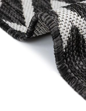 Charcoal Gray 2' x 8' Jill Zarin Outdoor Runner Rug