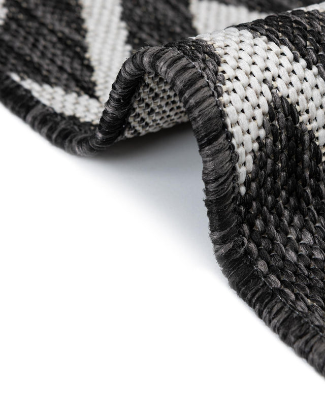 Charcoal Gray 2' x 8' Jill Zarin Outdoor Runner Rug