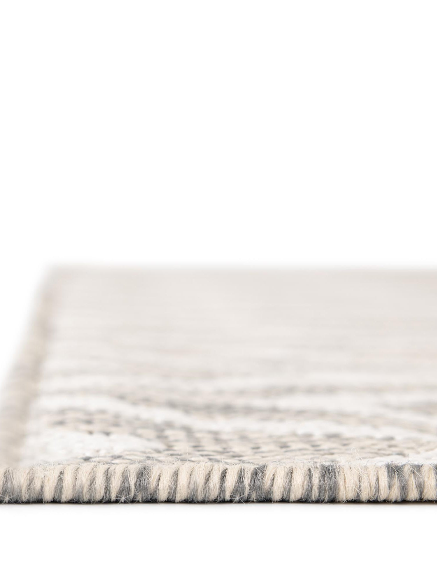 Gray Cream 7' 10 x 10' Jill Zarin Outdoor Rectangle Area Rug Weather Resistant for Patio, Deck, Terrace, Balcony, Porch Durable 100% Polypropylene Carpet for Outside for Sale at Rug Engine