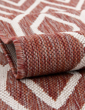 Rust Red 4' 1 x 4' 1 Jill Zarin Outdoor Round Area Rug Weather Resistant for Patio, Deck, Terrace, Balcony, Porch Durable 100% Polypropylene Carpet for Outside for Sale at Rug Engine