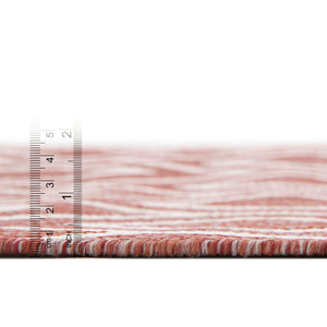 Rust Red 5' 3 x 8' Jill Zarin Outdoor Rectangle Area Rug Weather Resistant for Patio, Deck, Terrace, Balcony, Porch Durable 100% Polypropylene Carpet for Outside for Sale at Rug Engine