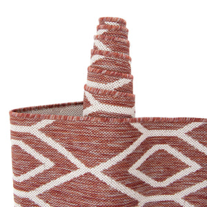 Rust Red 5' 3 x 8' Jill Zarin Outdoor Rectangle Area Rug Weather Resistant for Patio, Deck, Terrace, Balcony, Porch Durable 100% Polypropylene Carpet for Outside for Sale at Rug Engine