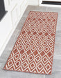 Rust Red 2' x 6' 1 Jill Zarin Outdoor Runner Rug