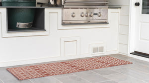Rust Red 2' x 6' 1 Jill Zarin Outdoor Runner Rug