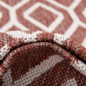 Rust Red 2' x 6' 1 Jill Zarin Outdoor Runner Rug