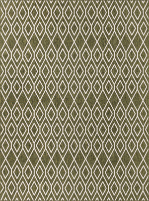 Green 9' x 12' Jill Zarin Outdoor Rectangle Area Rug Weather Resistant for Patio, Deck, Terrace, Balcony, Porch Durable 100% Polypropylene Carpet for Outside for Sale at Rug Engine