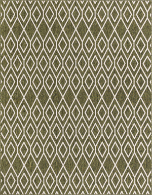 Green 7' 10 x 10' Jill Zarin Outdoor Rectangle Area Rug Weather Resistant for Patio, Deck, Terrace, Balcony, Porch Durable 100% Polypropylene Carpet for Outside for Sale at Rug Engine