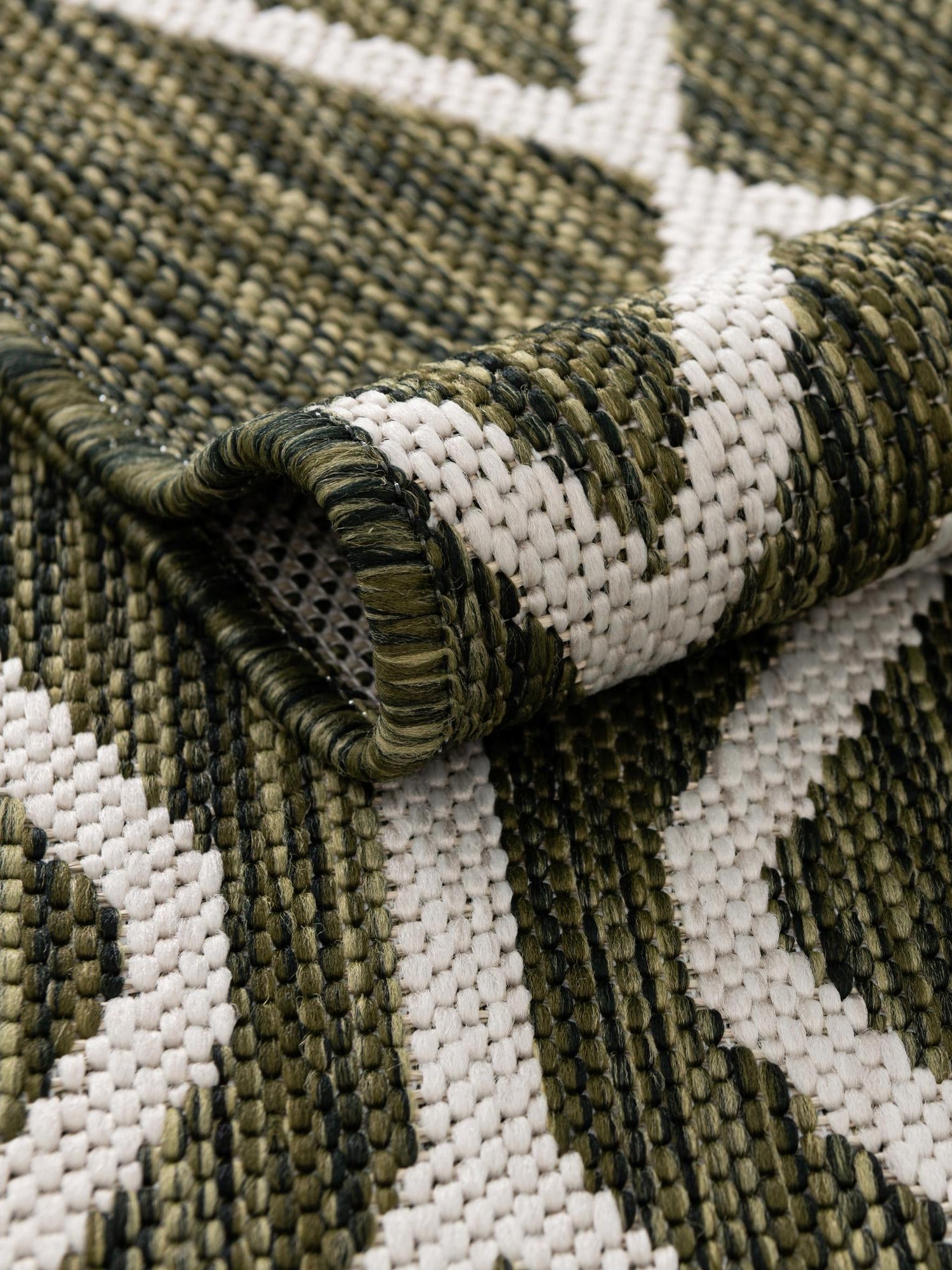 Green 4' 1 x 6' 1 Jill Zarin Outdoor Rectangle Area Rug Weather Resistant for Patio, Deck, Terrace, Balcony, Porch Durable 100% Polypropylene Carpet for Outside for Sale at Rug Engine