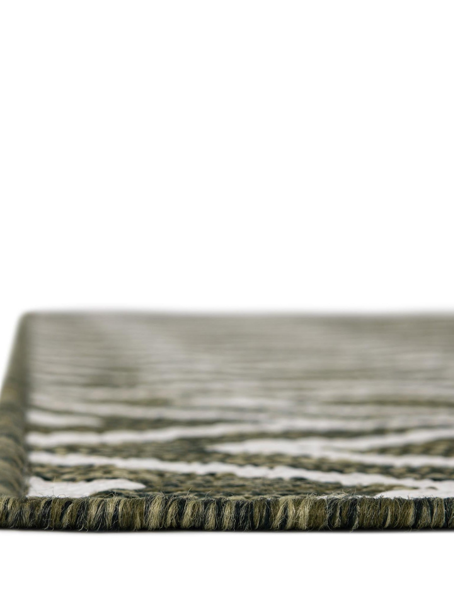 Green 4' 1 x 6' 1 Jill Zarin Outdoor Rectangle Area Rug Weather Resistant for Patio, Deck, Terrace, Balcony, Porch Durable 100% Polypropylene Carpet for Outside for Sale at Rug Engine