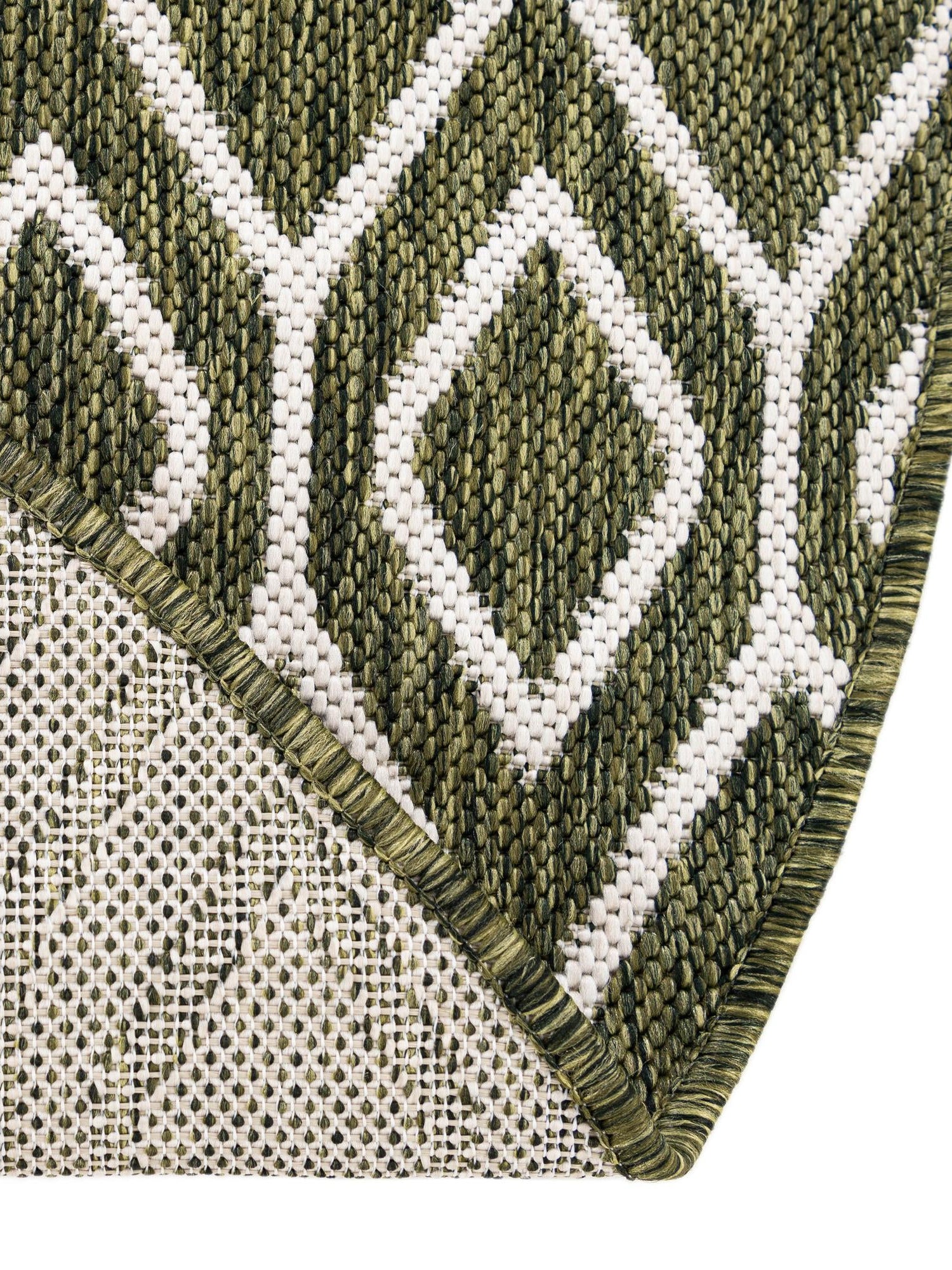 Green 7' 10 x 10' Jill Zarin Outdoor Oval Area Rug Weather Resistant for Patio, Deck, Terrace, Balcony, Porch Durable 100% Polypropylene Carpet for Outside for Sale at Rug Engine