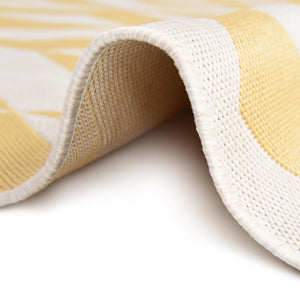 Yellow 7' 10 x 7' 10 Jill Zarin Outdoor Square Area Rug Weather Resistant for Patio, Deck, Terrace, Balcony, Porch Durable 100% Polypropylene Carpet for Outside for Sale at Rug Engine