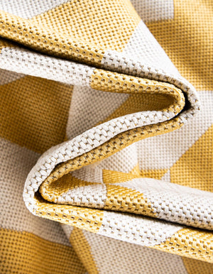Yellow 2' x 3' 1 Jill Zarin Outdoor Rectangle Area Rug Weather Resistant for Patio, Deck, Terrace, Balcony, Porch Durable 100% Polypropylene Carpet for Outside for Sale at Rug Engine
