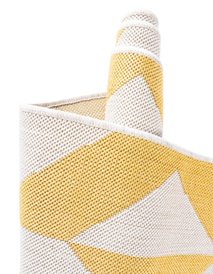Yellow 2' x 3' 1 Jill Zarin Outdoor Rectangle Area Rug Weather Resistant for Patio, Deck, Terrace, Balcony, Porch Durable 100% Polypropylene Carpet for Outside for Sale at Rug Engine