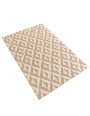 Beige 9' x 12' Jill Zarin Outdoor Rectangle Area Rug Weather Resistant for Patio, Deck, Terrace, Balcony, Porch Durable 100% Polypropylene Carpet for Outside for Sale at Rug Engine