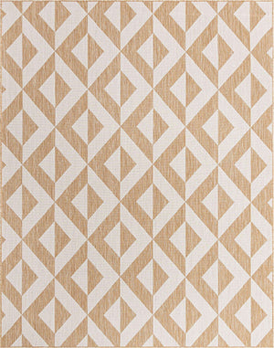 Beige 8' x 10' Jill Zarin Outdoor Rectangle Rug
