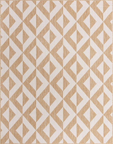 Beige 8' x 10' Jill Zarin Outdoor Rectangle Rug