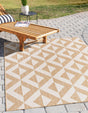 Beige 9' x 12' Jill Zarin Outdoor Rectangle Area Rug Weather Resistant for Patio, Deck, Terrace, Balcony, Porch Durable 100% Polypropylene Carpet for Outside for Sale at Rug Engine