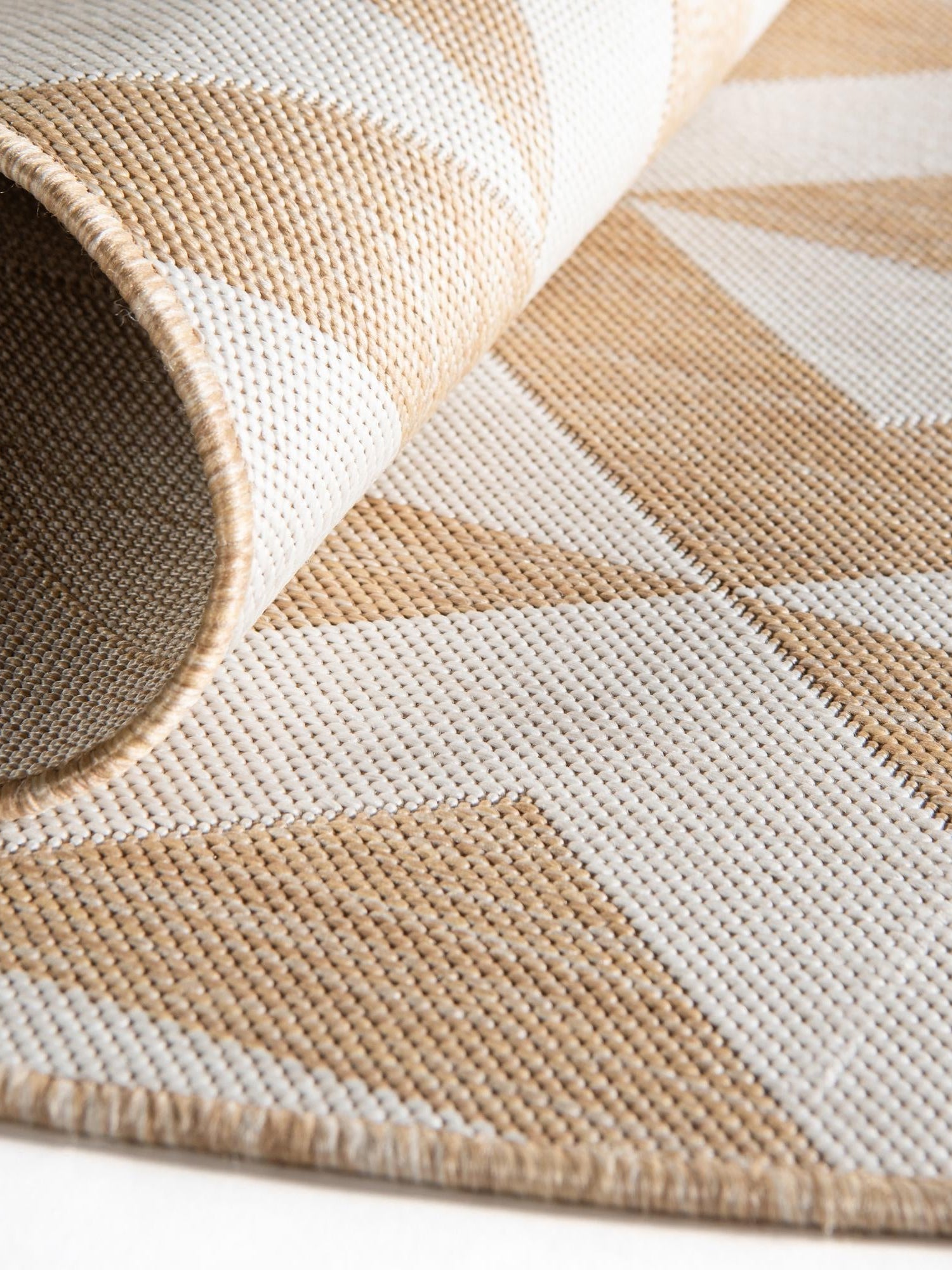 Beige 5' 3 x 8' Jill Zarin Outdoor Oval Area Rug Weather Resistant for Patio, Deck, Terrace, Balcony, Porch Durable 100% Polypropylene Carpet for Outside for Sale at Rug Engine