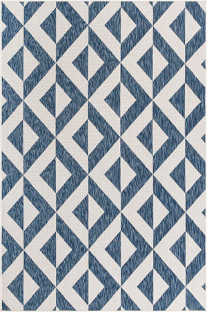 Blue 6' 1 x 9' Jill Zarin Outdoor Rectangle Rug