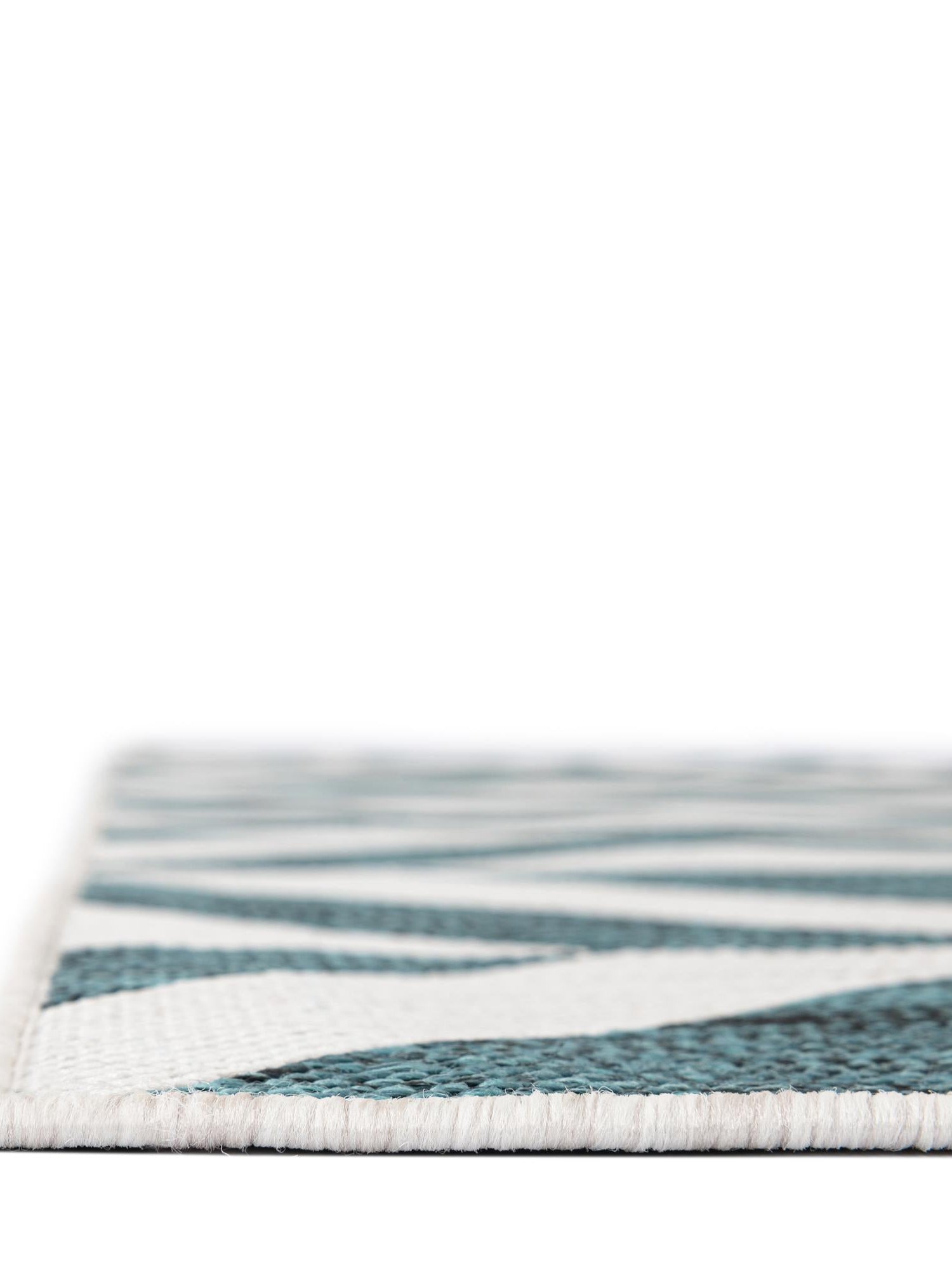 Teal 7' 1 x 10' Jill Zarin Outdoor Rectangle Area Rug Weather Resistant for Patio, Deck, Terrace, Balcony, Porch Durable 100% Polypropylene Carpet for Outside for Sale at Rug Engine