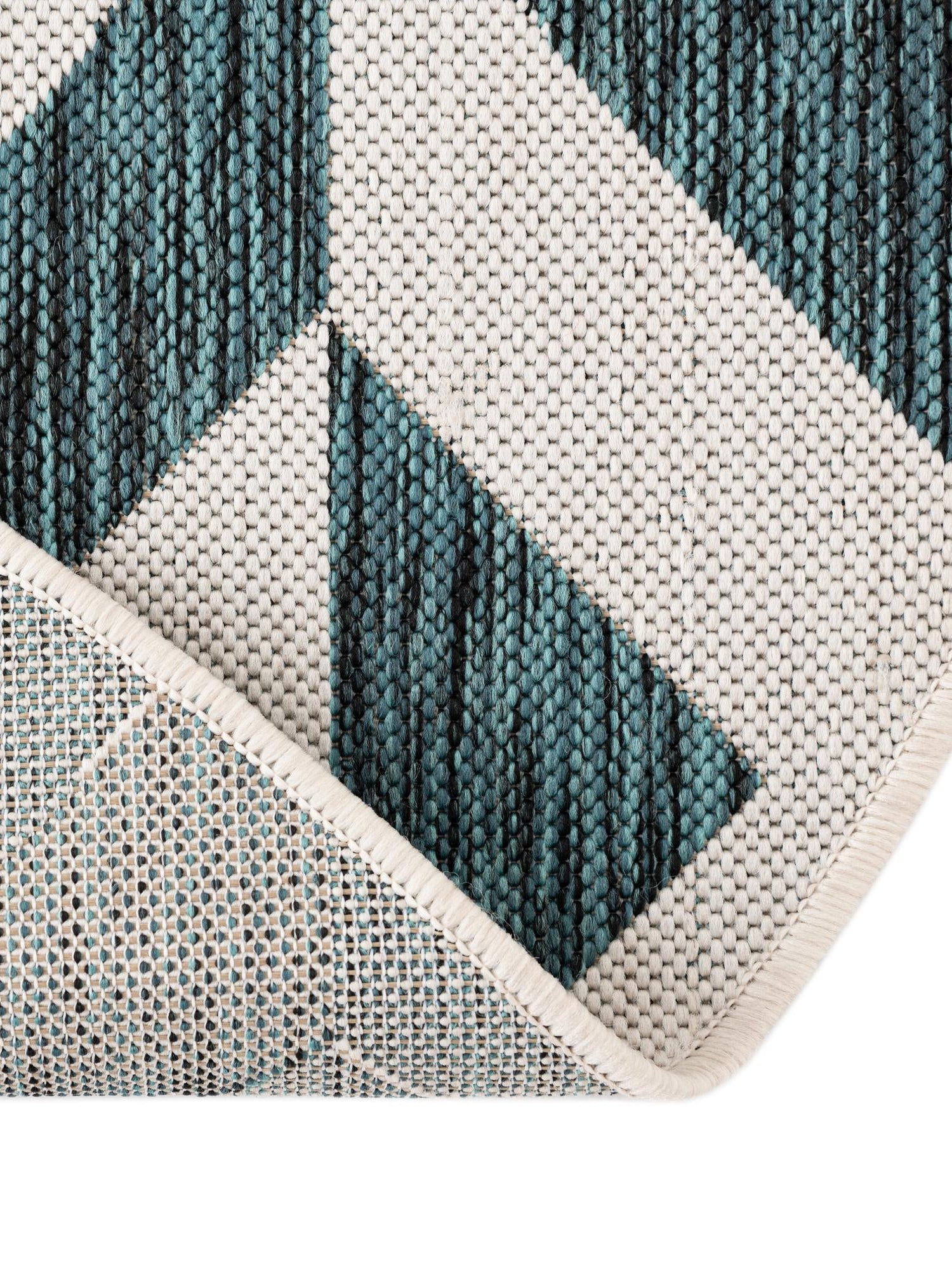 Teal 7' 10 x 10' Jill Zarin Outdoor Oval Area Rug Weather Resistant for Patio, Deck, Terrace, Balcony, Porch Durable 100% Polypropylene Carpet for Outside for Sale at Rug Engine