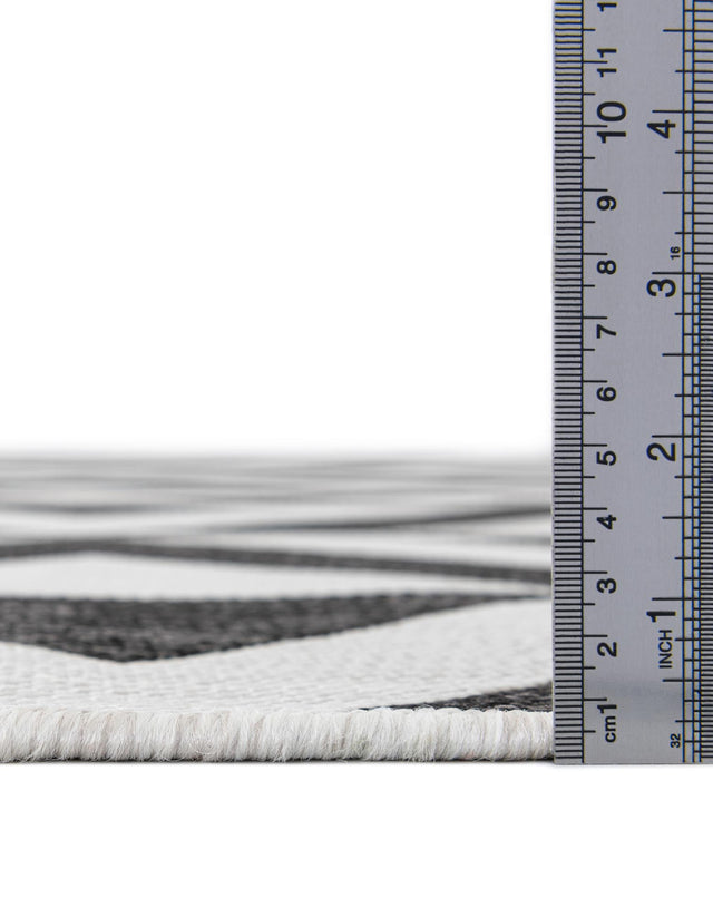 Charcoal Gray 10' x 10' Jill Zarin Outdoor Round Rug