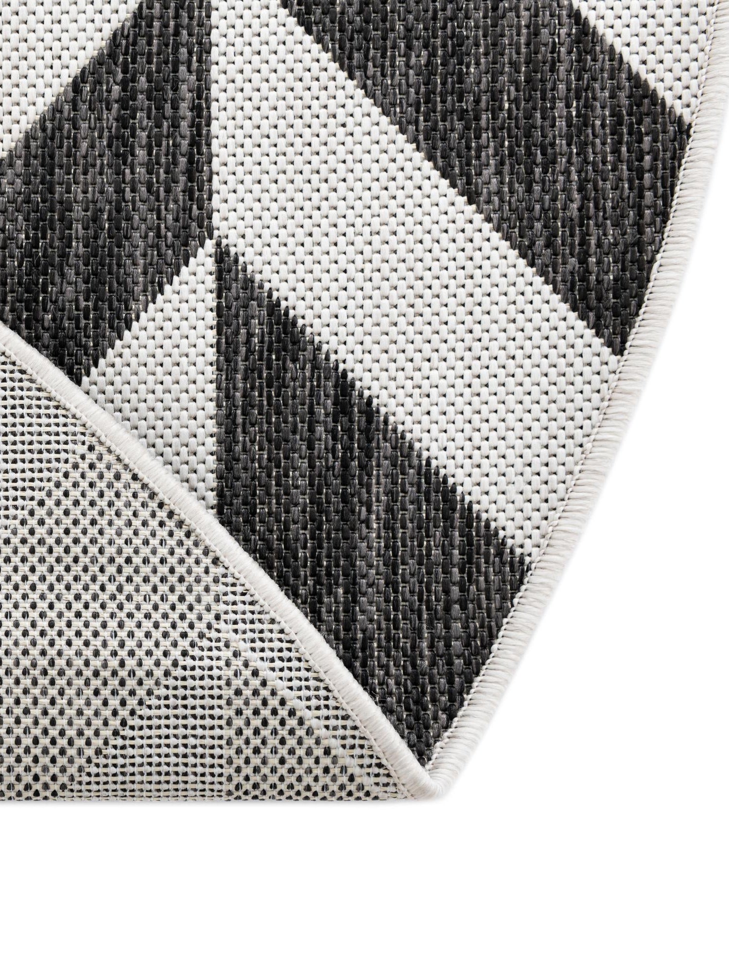 Charcoal Gray 6' 7 x 6' 7 Jill Zarin Outdoor Round Area Rug Weather Resistant for Patio, Deck, Terrace, Balcony, Porch Durable 100% Polypropylene Carpet for Outside for Sale at Rug Engine
