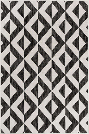 Charcoal Gray 6' 1 x 9' Jill Zarin Outdoor Rectangle Area Rug Weather Resistant for Patio, Deck, Terrace, Balcony, Porch Durable 100% Polypropylene Carpet for Outside for Sale at Rug Engine