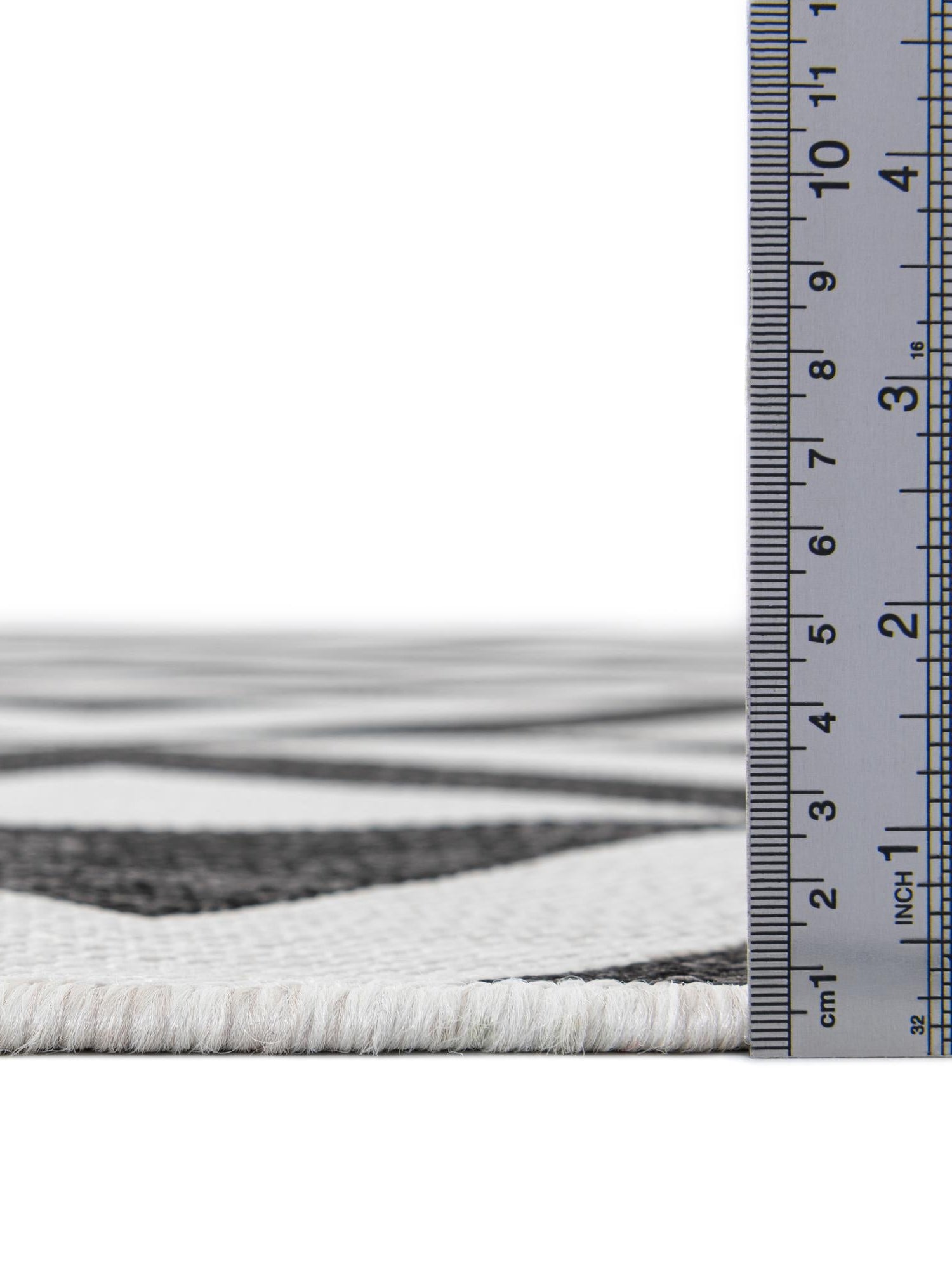 Charcoal Gray 4' 1 x 6' 1 Jill Zarin Outdoor Rectangle Area Rug Weather Resistant for Patio, Deck, Terrace, Balcony, Porch Durable 100% Polypropylene Carpet for Outside for Sale at Rug Engine