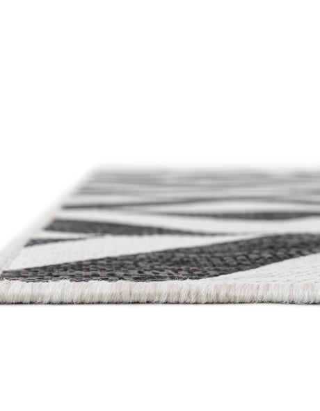 Charcoal Gray 3' 1 x 5' 3 Jill Zarin Outdoor Rectangle Area Rug Weather Resistant for Patio, Deck, Terrace, Balcony, Porch Durable 100% Polypropylene Carpet for Outside for Sale at Rug Engine