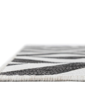 Charcoal Gray 4' 1 x 6' 1 Jill Zarin Outdoor Rectangle Area Rug Weather Resistant for Patio, Deck, Terrace, Balcony, Porch Durable 100% Polypropylene Carpet for Outside for Sale at Rug Engine