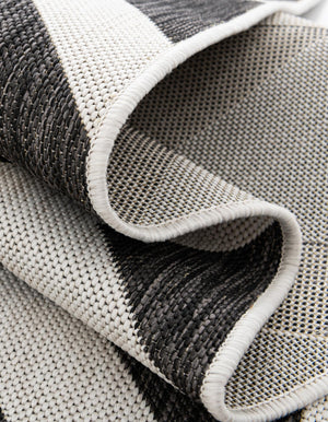 Charcoal Gray 7' 1 x 10' Jill Zarin Outdoor Rectangle Area Rug Weather Resistant for Patio, Deck, Terrace, Balcony, Porch Durable 100% Polypropylene Carpet for Outside for Sale at Rug Engine