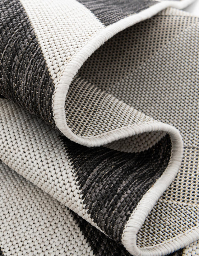 Charcoal Gray 7' 1 x 10' Jill Zarin Outdoor Rectangle Area Rug Weather Resistant for Patio, Deck, Terrace, Balcony, Porch Durable 100% Polypropylene Carpet for Outside for Sale at Rug Engine