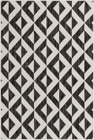Charcoal Gray 4' 1 x 6' 1 Jill Zarin Outdoor Rectangle Area Rug Weather Resistant for Patio, Deck, Terrace, Balcony, Porch Durable 100% Polypropylene Carpet for Outside for Sale at Rug Engine