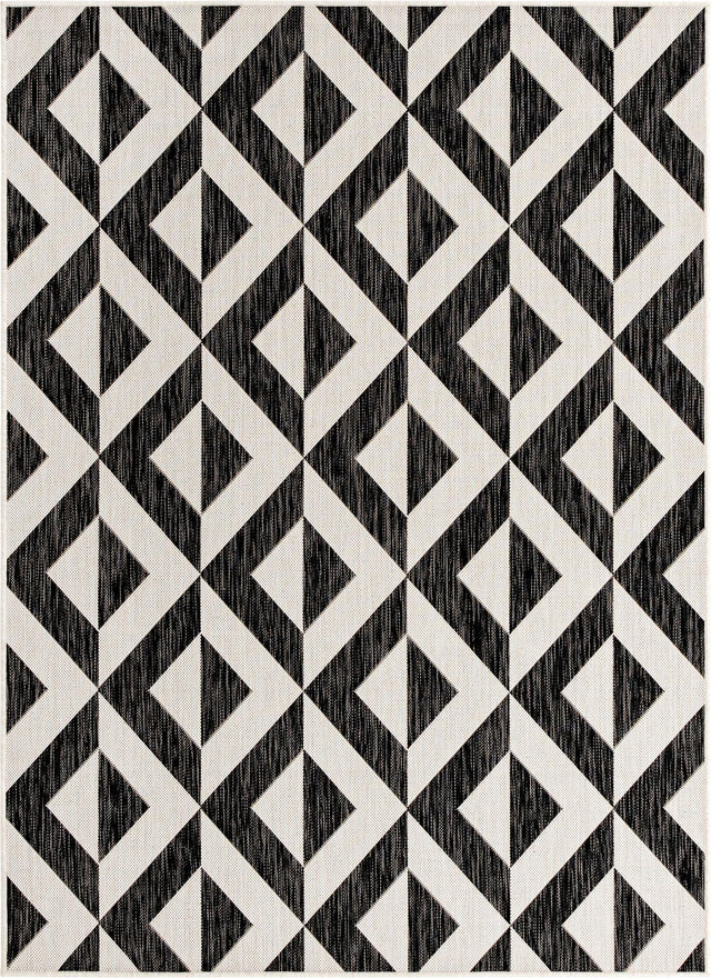 Charcoal Gray 1' 4 x 1' 4 Jill Zarin Outdoor Sample Area Rug Weather Resistant for Patio, Deck, Terrace, Balcony, Porch Durable 100% Polypropylene Carpet for Outside for Sale at Rug Engine
