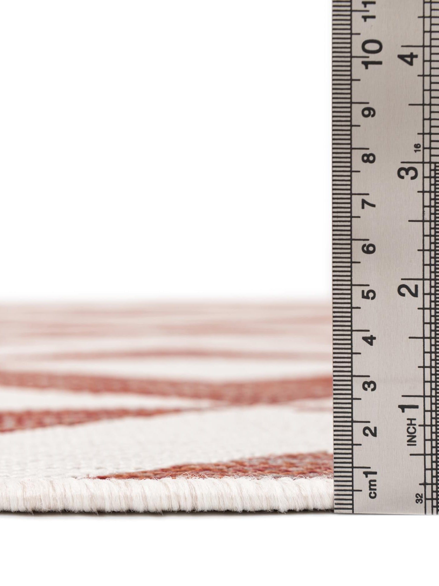 Rust Red 5' 3 x 8' Jill Zarin Outdoor Rectangle Area Rug Weather Resistant for Patio, Deck, Terrace, Balcony, Porch Durable 100% Polypropylene Carpet for Outside for Sale at Rug Engine