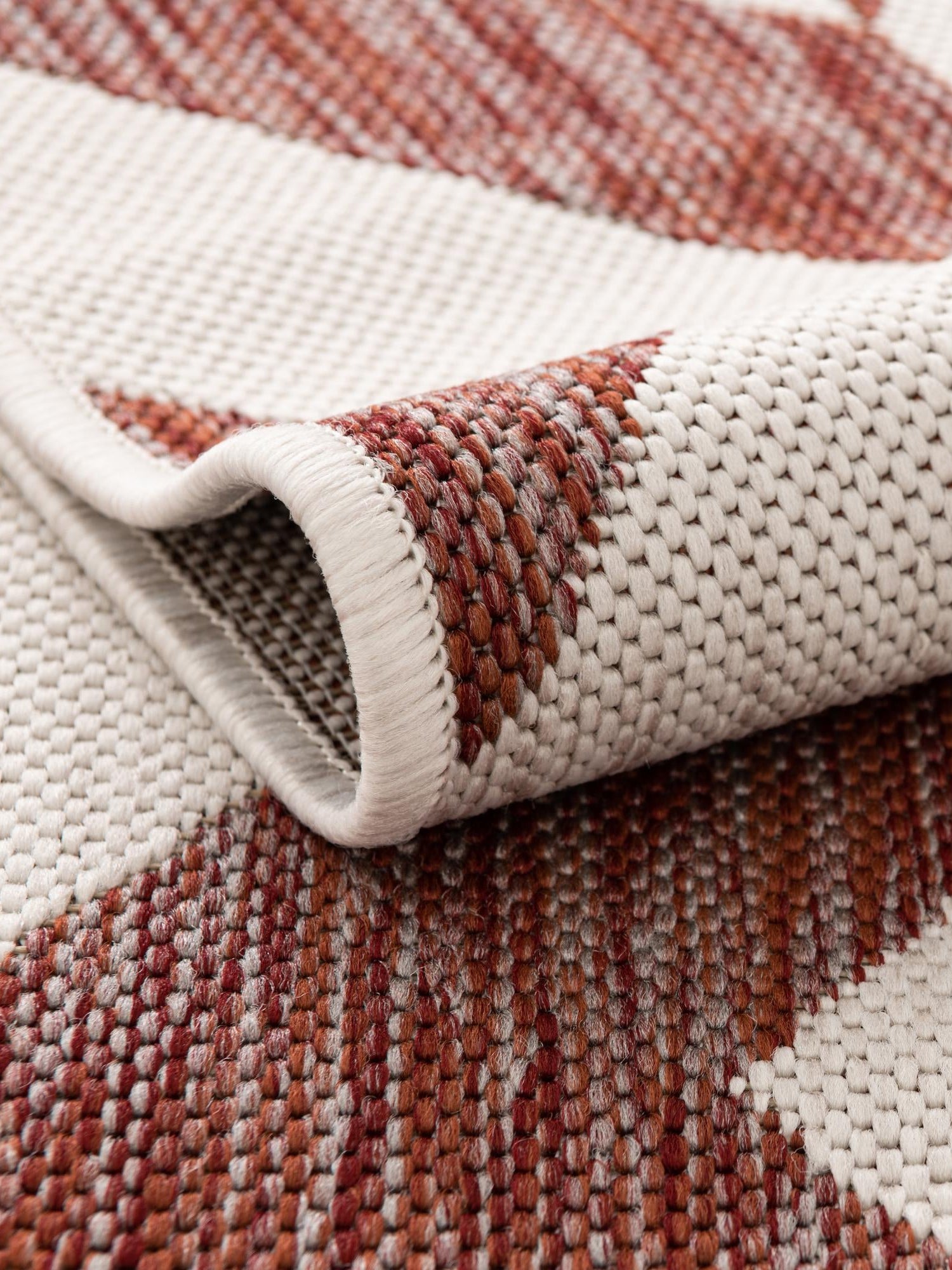 Rust Red 5' 3 x 8' Jill Zarin Outdoor Rectangle Area Rug Weather Resistant for Patio, Deck, Terrace, Balcony, Porch Durable 100% Polypropylene Carpet for Outside for Sale at Rug Engine