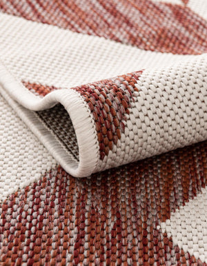 Rust Red 5' 3 x 8' Jill Zarin Outdoor Rectangle Area Rug Weather Resistant for Patio, Deck, Terrace, Balcony, Porch Durable 100% Polypropylene Carpet for Outside for Sale at Rug Engine