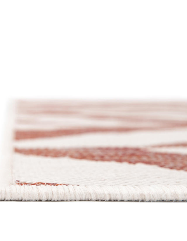 Rust Red 5' 3 x 8' Jill Zarin Outdoor Rectangle Area Rug Weather Resistant for Patio, Deck, Terrace, Balcony, Porch Durable 100% Polypropylene Carpet for Outside for Sale at Rug Engine