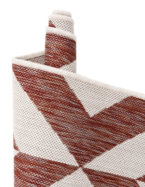 Rust Red 7' 10 x 10' Jill Zarin Outdoor Oval Area Rug Weather Resistant for Patio, Deck, Terrace, Balcony, Porch Durable 100% Polypropylene Carpet for Outside for Sale at Rug Engine
