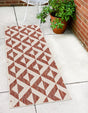 Rust Red 2' x 6' 1 Jill Zarin Outdoor Runner Area Rug Weather Resistant for Patio, Deck, Terrace, Balcony, Porch Durable 100% Polypropylene Carpet for Outside for Sale at Rug Engine