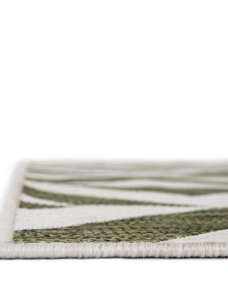 Green 7' 10 x 7' 10 Jill Zarin Outdoor Square Area Rug Weather Resistant for Patio, Deck, Terrace, Balcony, Porch Durable 100% Polypropylene Carpet for Outside for Sale at Rug Engine