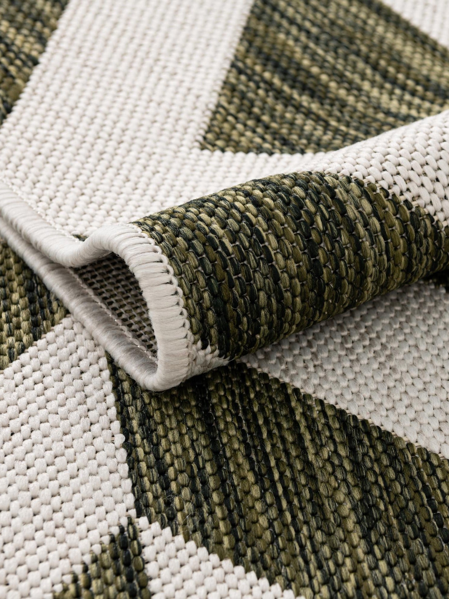 Green 3' 1 x 5' 3 Jill Zarin Outdoor Rectangle Area Rug Weather Resistant for Patio, Deck, Terrace, Balcony, Porch Durable 100% Polypropylene Carpet for Outside for Sale at Rug Engine