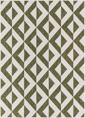 Green 1' 4 x 1' 4 Jill Zarin Outdoor Sample Area Rug Weather Resistant for Patio, Deck, Terrace, Balcony, Porch Durable 100% Polypropylene Carpet for Outside for Sale at Rug Engine