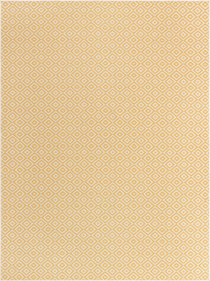 Yellow Ivory 9' x 12' Jill Zarin Outdoor Rectangle Area Rug Weather Resistant for Patio, Deck, Terrace, Balcony, Porch Durable 100% Polypropylene Carpet for Outside for Sale at Rug Engine