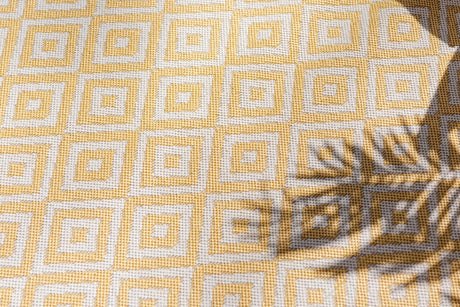 Yellow Ivory 3' 1 x 5' 3 Jill Zarin Outdoor Rectangle Area Rug Weather Resistant for Patio, Deck, Terrace, Balcony, Porch Durable 100% Polypropylene Carpet for Outside for Sale at Rug Engine